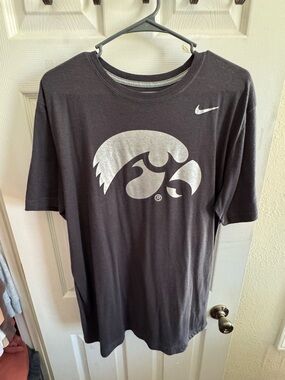 Nike Men's Gray Iowa Hawkeyes Logo T-Shirt